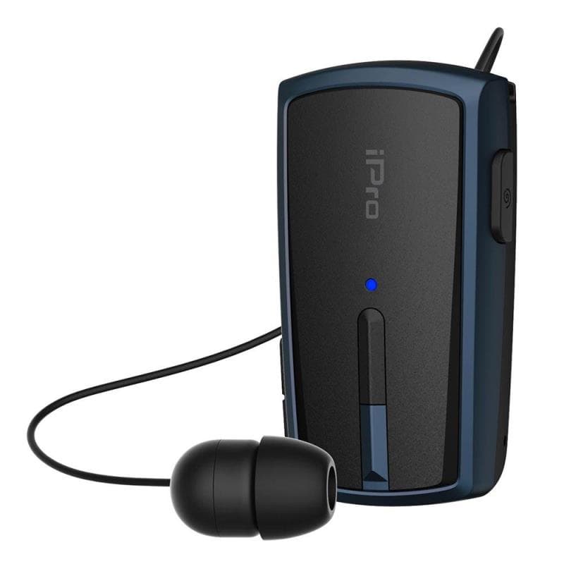 Ακουστικό Bluetooth iPro RH120 Retractable Μαύρο-Μπλε