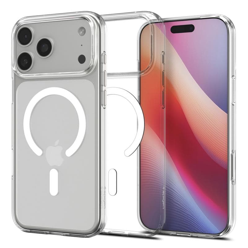 Θήκη TPU Spigen Apple iPhone 17 Pro Max MagSafe Liquid Crystal Διάφανο-Λευκό