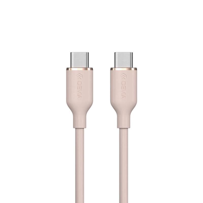 Καλώδιο Σύνδεσης USB 2.0 Devia EC632 USB C σε USB C PD 60W 1.2m Jelly Ροζ