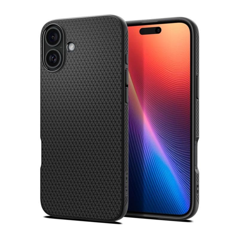 Θήκη Soft TPU Spigen Apple iPhone 16 Plus Liquid Air Μαύρο