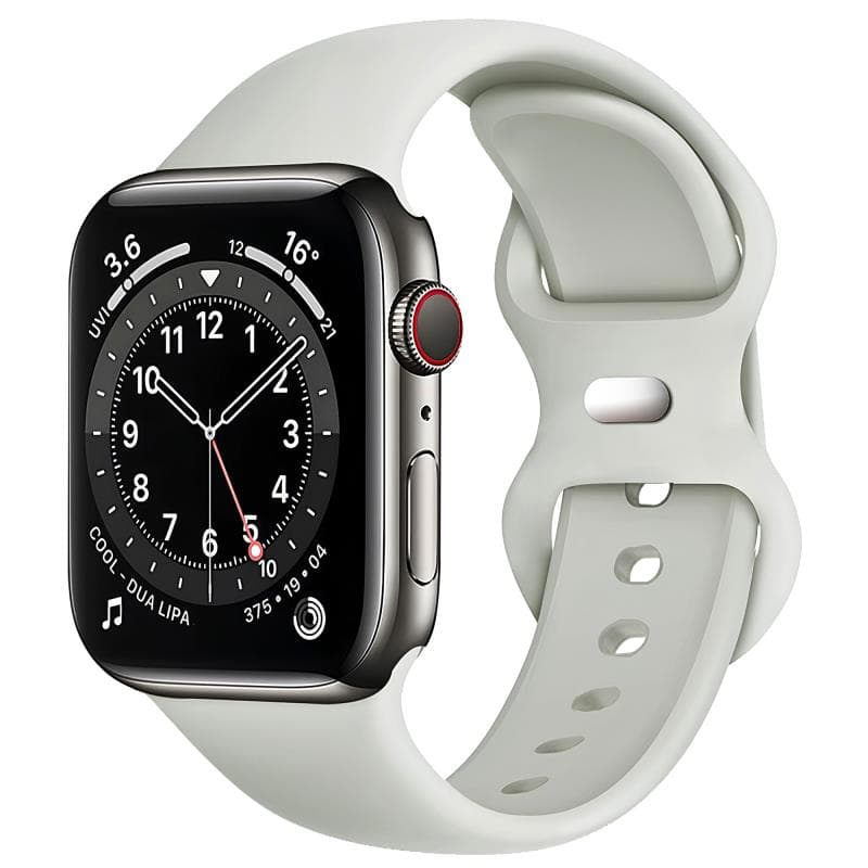 Λουράκι Σιλικόνης για Apple Watch 42/ 44/ 45/ 46/ 49mm Γκρι (Ασυσκεύαστο)
