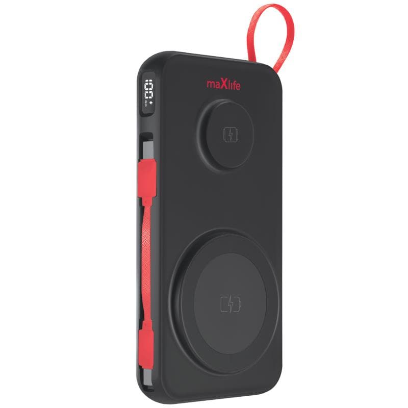 Φορτιστής Ανάγκης Maxlife MXPB-08 22.5W 10000mAh 3 σε 1 Magnetic Wireless Μαύρο