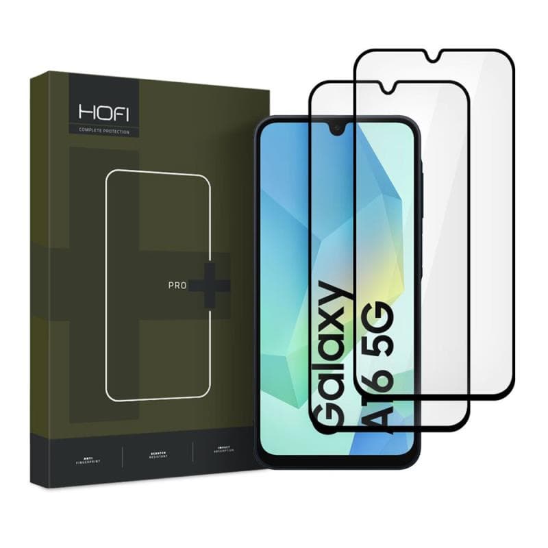 Tempered Glass Full Face Hofi Pro+ Samsung Galaxy A16 4G/ 5G/ A17 4G/ 5G/ A26 5G Μαύρο (2 τεμ.)