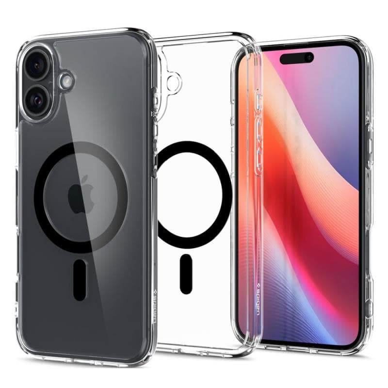 Θήκη TPU & PC Spigen Apple iPhone 16 Plus MagSafe Ultra Hybrid Μαύρο