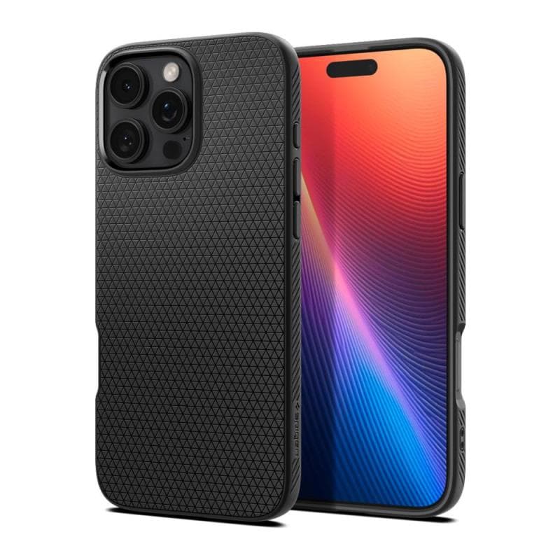 Θήκη Soft TPU Spigen Apple iPhone 16 Pro Liquid Air Μαύρο