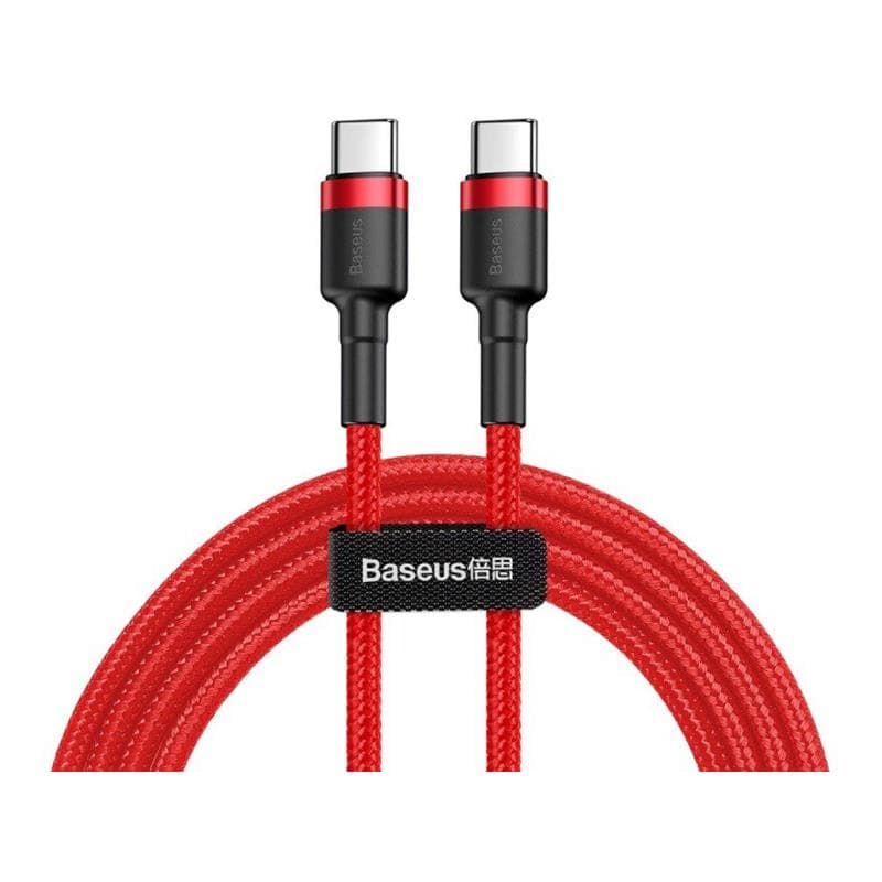 Καλώδιο Σύνδεσης USB 2.0 Baseus Cafule USB C σε USB C Flash PD 60W 2m Κόκκινο