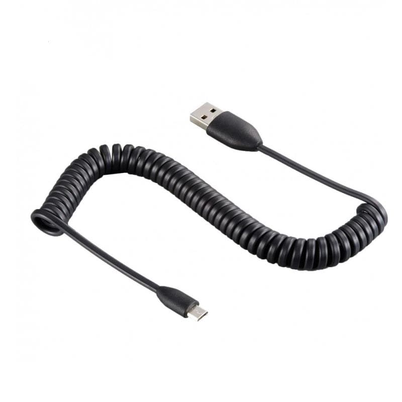 Καλώδιο HTC USB A σε Micro USB Σπιράλ 1m Μαύρο (Ασυσκεύαστο)