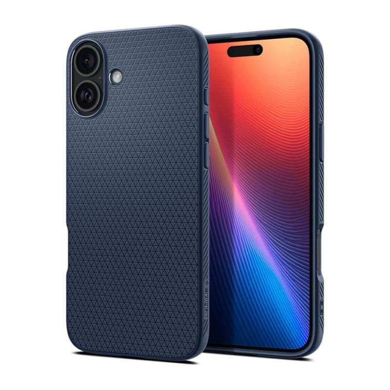 Θήκη Soft TPU Spigen Apple iPhone 16 Liquid Air Σκούρο Μπλε