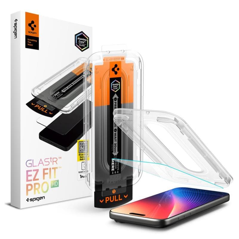 Tempered Glass Full Face Spigen Glas.tR EZ-FIT Pro Apple iPhone 18 Pro Max/ 17 Pro Max/ 16 Pro Max Διάφανο (1 τεμ.)