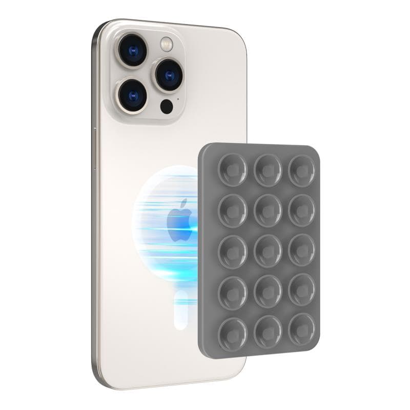 Βάση Στήριξης με Βεντούζα Magnetic Ahastyle PT-CY202 για Smartphones Σκούρο Γκρι