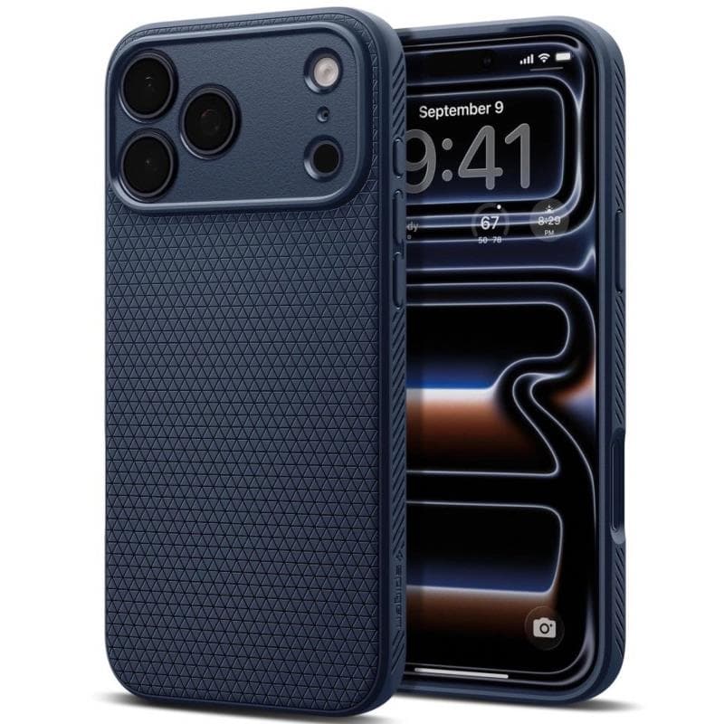 Θήκη Soft TPU Spigen Apple iPhone 18 Pro/ 17 Pro Liquid Air Σκούρο Μπλε