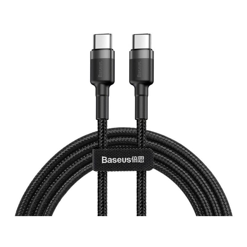 Καλώδιο Σύνδεσης USB 2.0 Baseus Cafule USB C σε USB C Flash PD 60W 1m Μαύρο-Γκρι