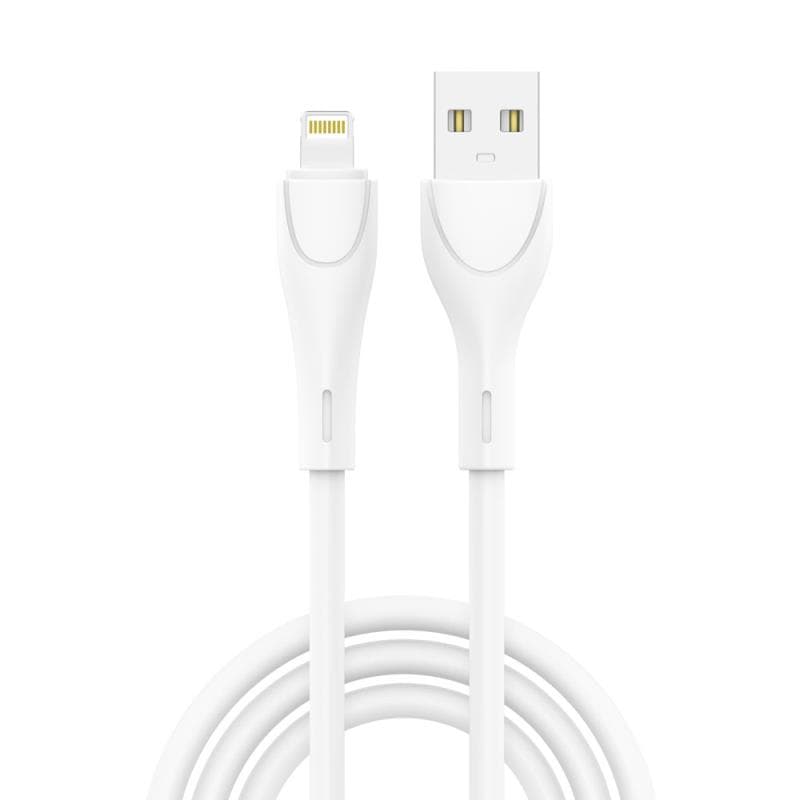 Καλώδιο Σύνδεσης USB 2.0 inos UltraCon USB A σε Lightning 12W 1m Λευκό