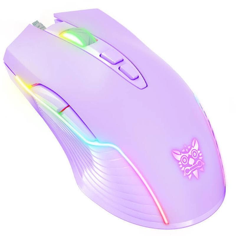 Ενσύρματο Ποντίκι Gaming Onikuma CW905 RGB Μωβ