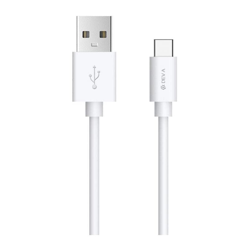 Καλώδιο Σύνδεσης USB 2.0 Devia EC082 USB A σε USB C 10W 1m Smart Λευκό