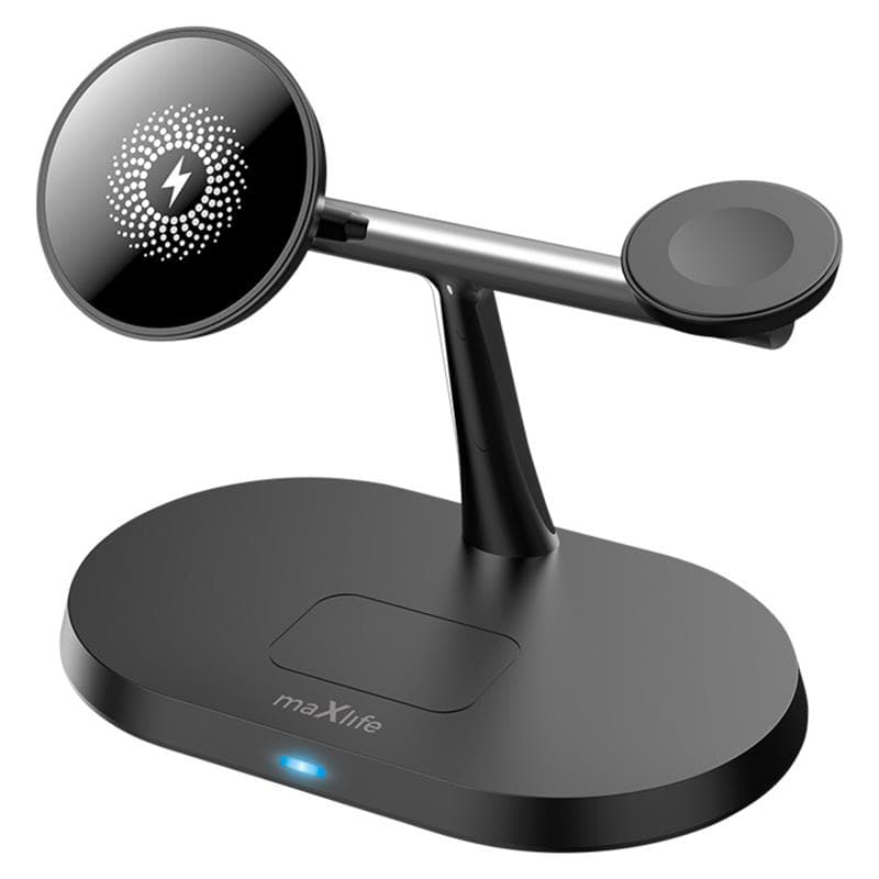Ασύρματη Βάση Φόρτισης Μαγνητική 3 σε 1 Maxlife MXWC-03 15W Μαύρο