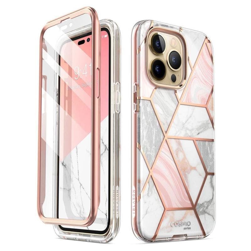 Θήκη Full Body Rugged Supcase Cosmo Apple iPhone 14 Pro Marble