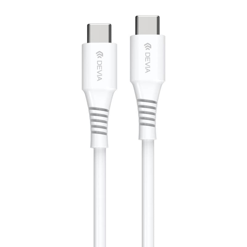 Καλώδιο Σύνδεσης USB 2.0 Devia EC636 USB C σε USB C PD 60W 1m GRS Λευκό