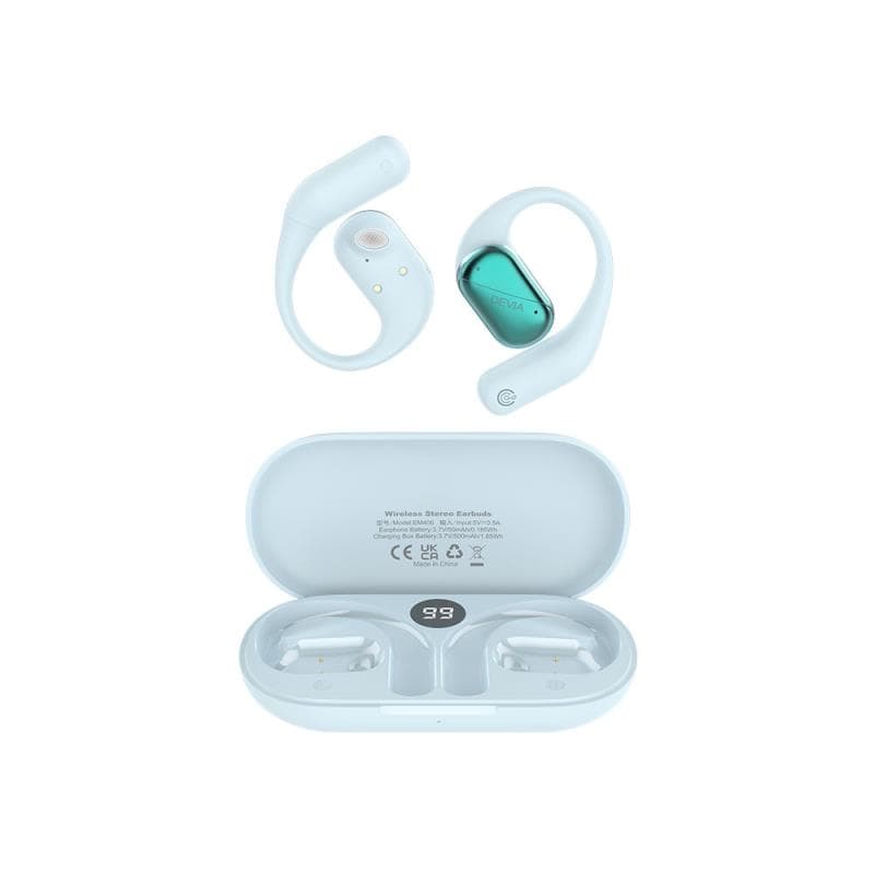 True Wireless Ακουστικά Bluetooth Devia EM406 OWS Lite1 Γαλάζιο
