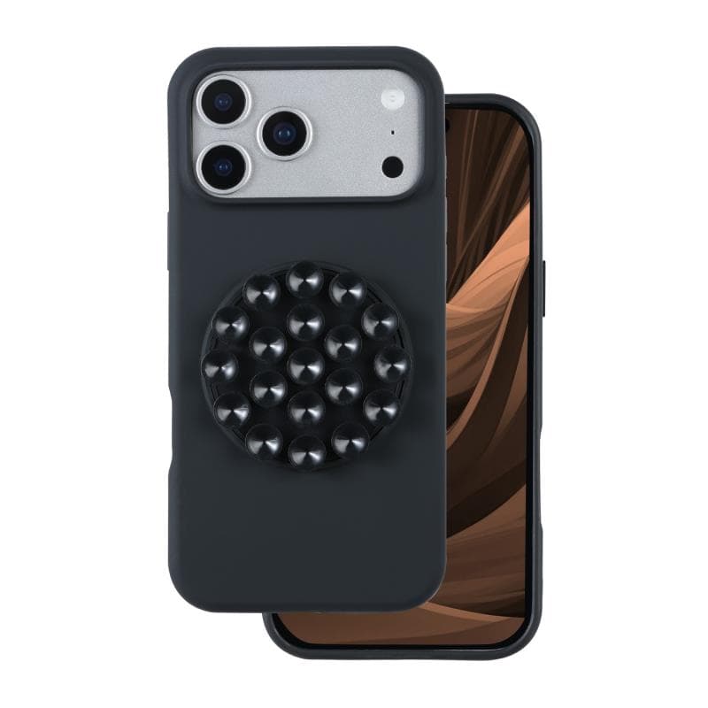 Θήκη Silicon & PC inos Apple iPhone 18 Pro/ 17 Pro με Suction Cup Μαύρο
