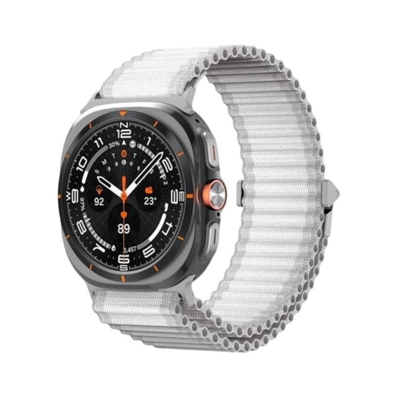 Λουράκι Nylon Woven Dux Ducis Samsung Watch Ultra 47mm YC Λευκό