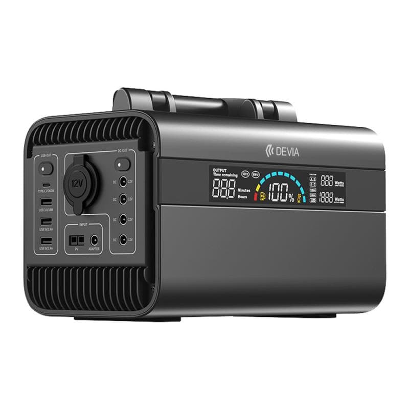 Φορητός Σταθμός Παραγωγής Ενέργειας Devia BPS-600M 600W Guardian Μαύρο