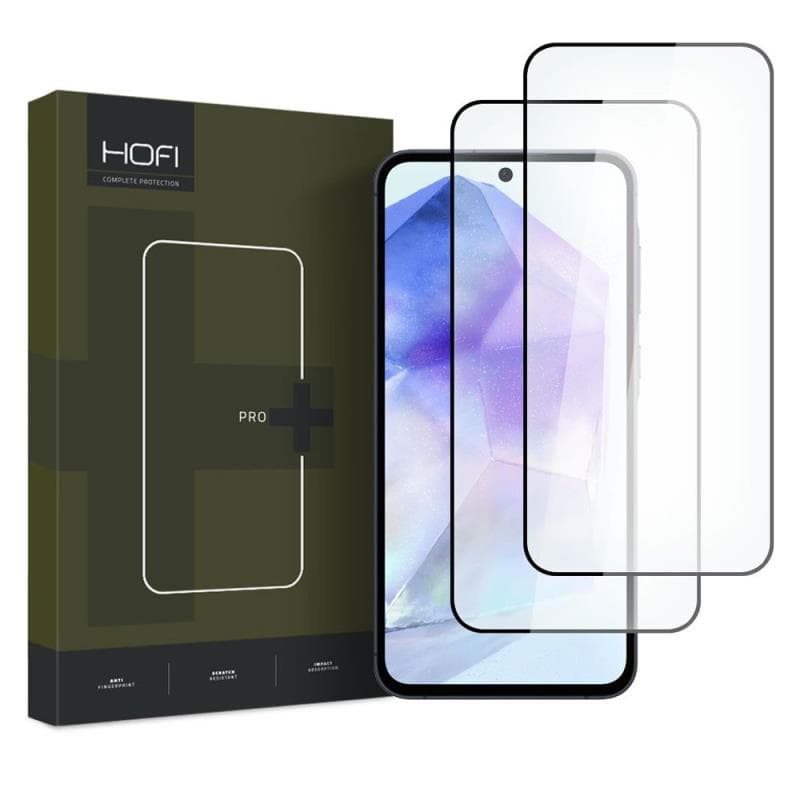 Tempered Glass Full Face Hofi Pro+ Samsung Galaxy A35 5G/ A55 5G Μαύρο (2 τεμ.)