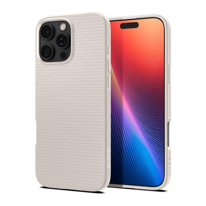 Θήκη Soft TPU Spigen Apple iPhone 16 Prο Liquid Air Τιτάνιο