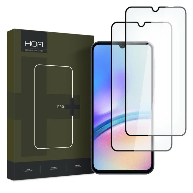 Tempered Glass Full Face Hofi Pro+ Samsung Galaxy A05s Μαύρο (2 τεμ.)