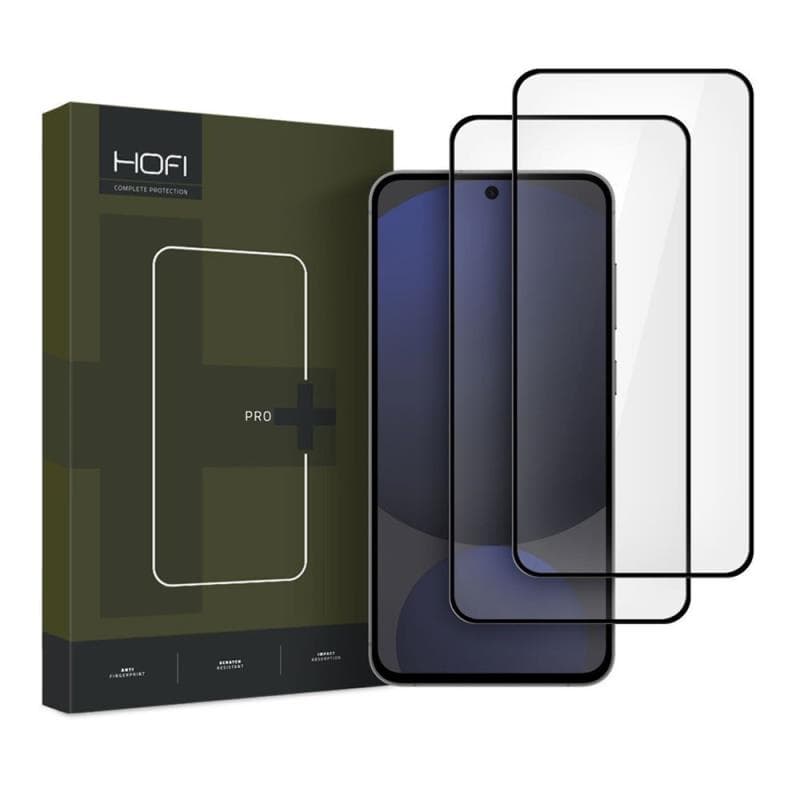 Tempered Glass Full Face Hofi Pro+ Samsung Galaxy S24 FE 5G Μαύρο (2 τεμ.)
