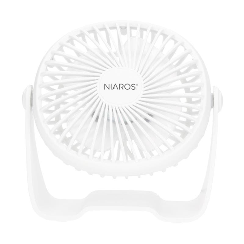 Επιτραπέζιος Ανεμιστήρας Niaros Alua USB 3W Mini Λευκό