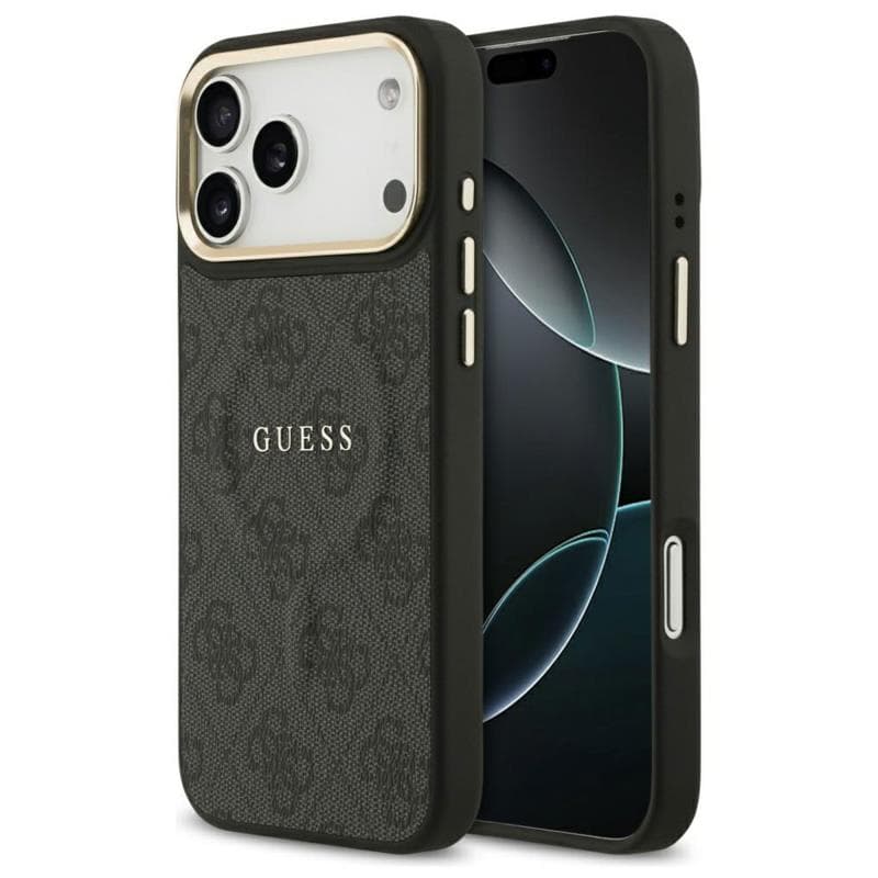 Θήκη PU Guess MagSafe Apple iPhone 18 Pro Max/ 17 Pro Max Hardcase Classic 4G Μαύρο