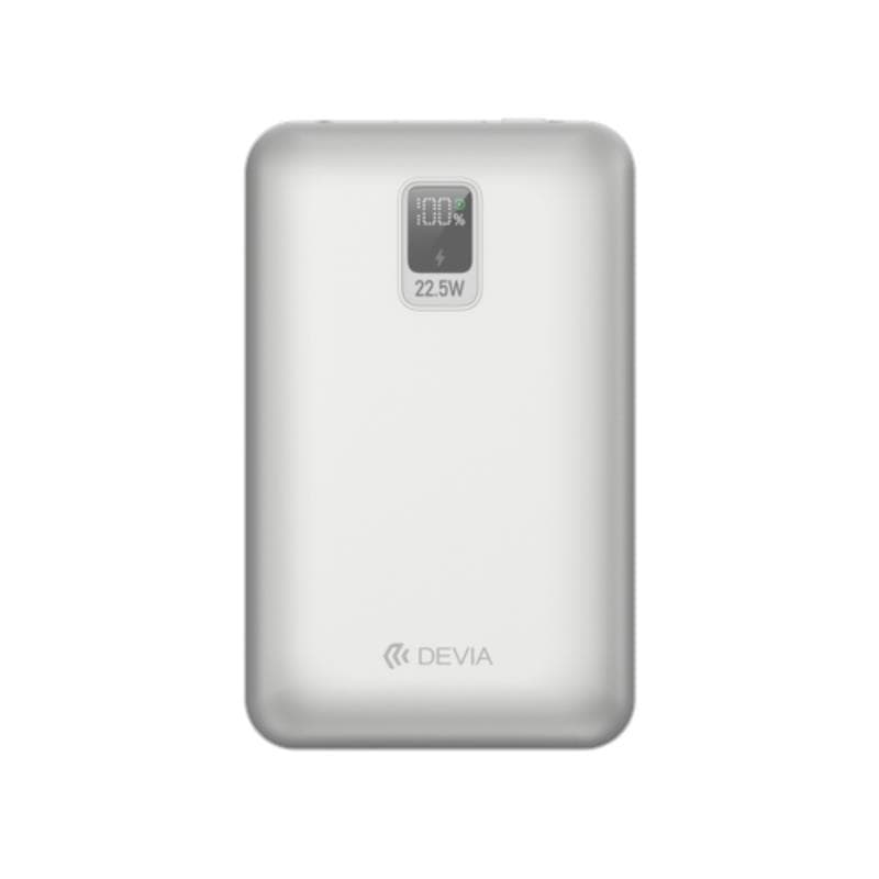 Φορτιστής Ανάγκης Devia EP208 22.5W 20000mAh Mini με 2 Ενσωματωμένα Καλώδια Ultra4 Ασημί