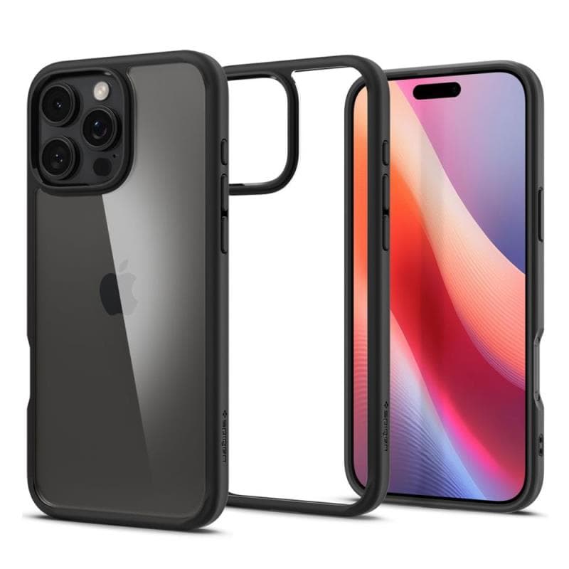 Θήκη TPU & PC Spigen Apple iPhone 16 Pro Ultra Hybrid Μαύρο