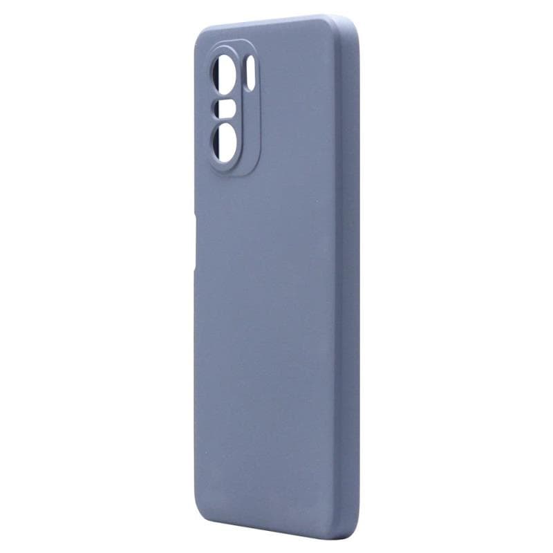 Θήκη Liquid Silicon inos Xiaomi Poco F3/ Mi 11i L-Cover Γκρι-Μπλε
