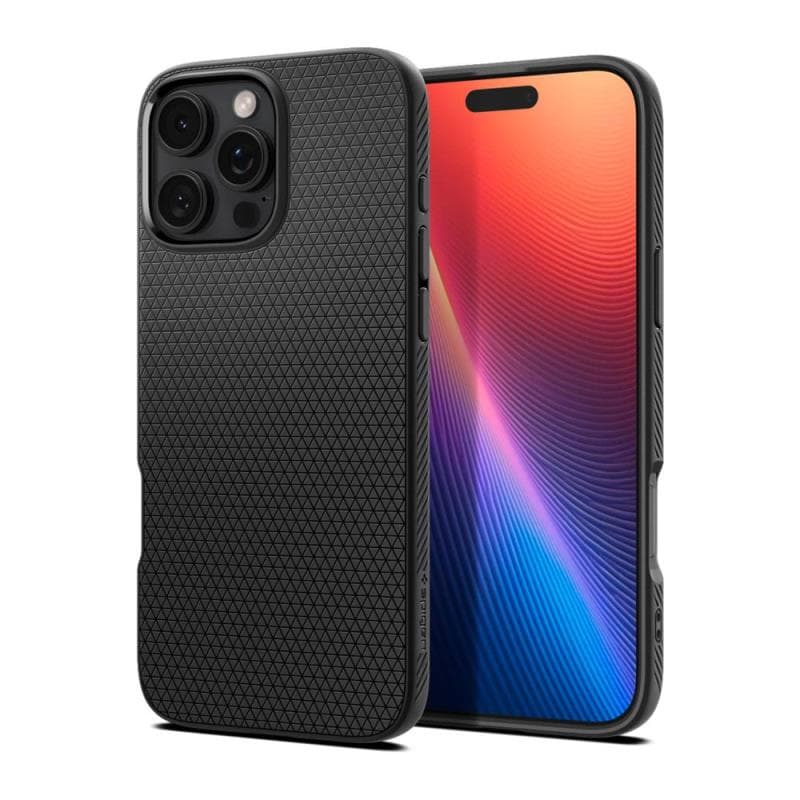 Θήκη Soft TPU Spigen Apple iPhone 16 Pro Max Liquid Air Μαύρο