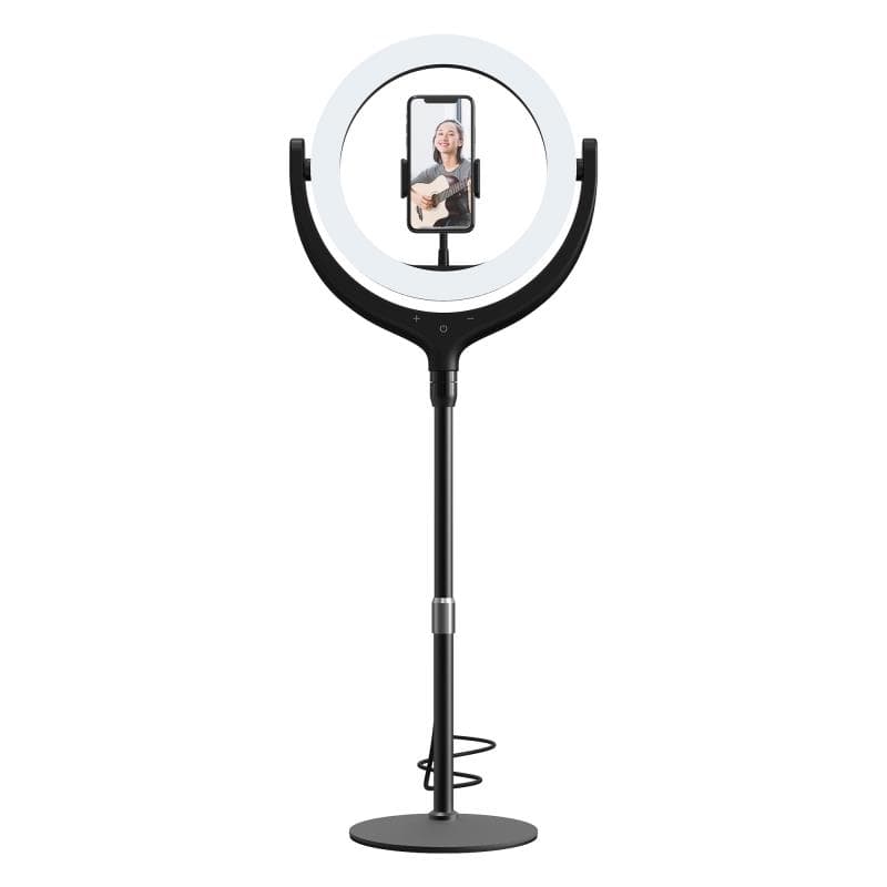 Επιδαπέδιο Τρίποδο Live Streaming με LED Ring Light Devia ES055 (12", 1.7m) Μαύρο
