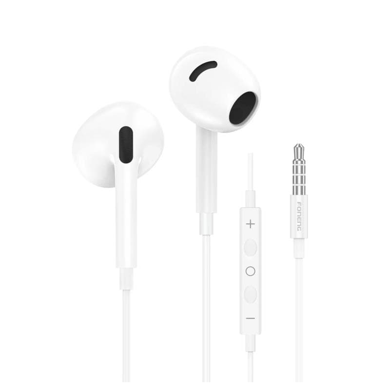 Hands Free Stereo Foneng T66 3.5mm Λευκό
