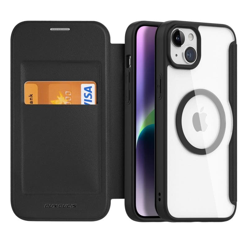 Θήκη Flip Dux Ducis Apple iPhone 15 Wallet Skin X Pro Μαύρο