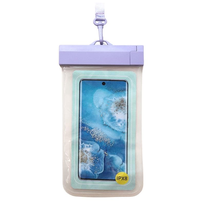 Waterproof Θήκη inos για Smartphones έως 6.9" Διάφανο-Λιλά