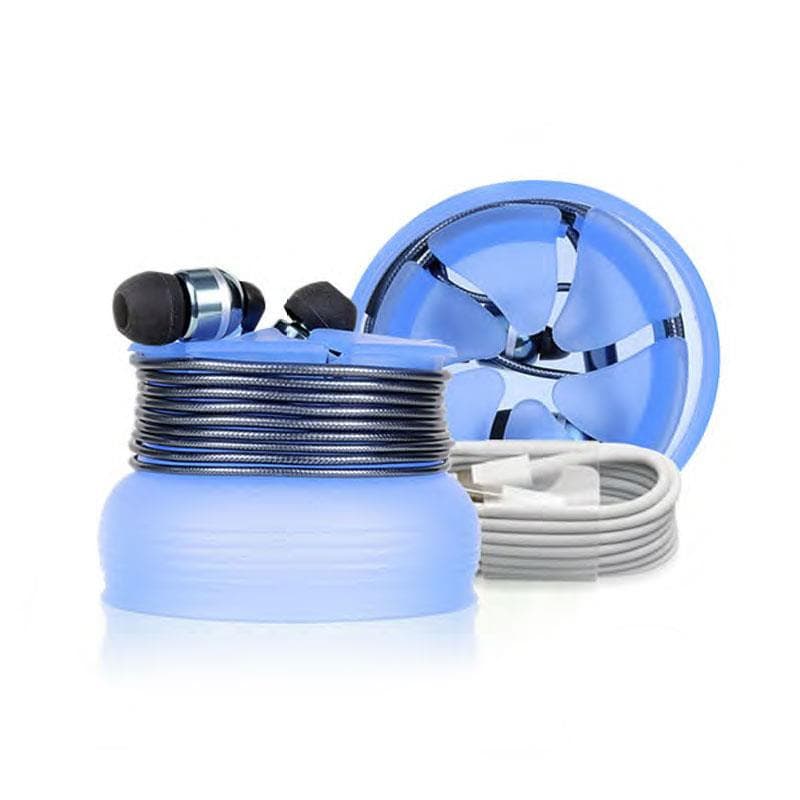 Silicone Case di The Nest για Hands Free ή Καλώδια Μπλε