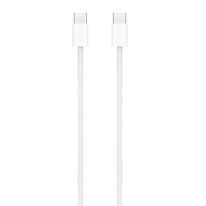 Kαλώδιο Apple Braided MW493 USB C σε USB C 60W 1m Λευκό (Ασυσκευαστό)