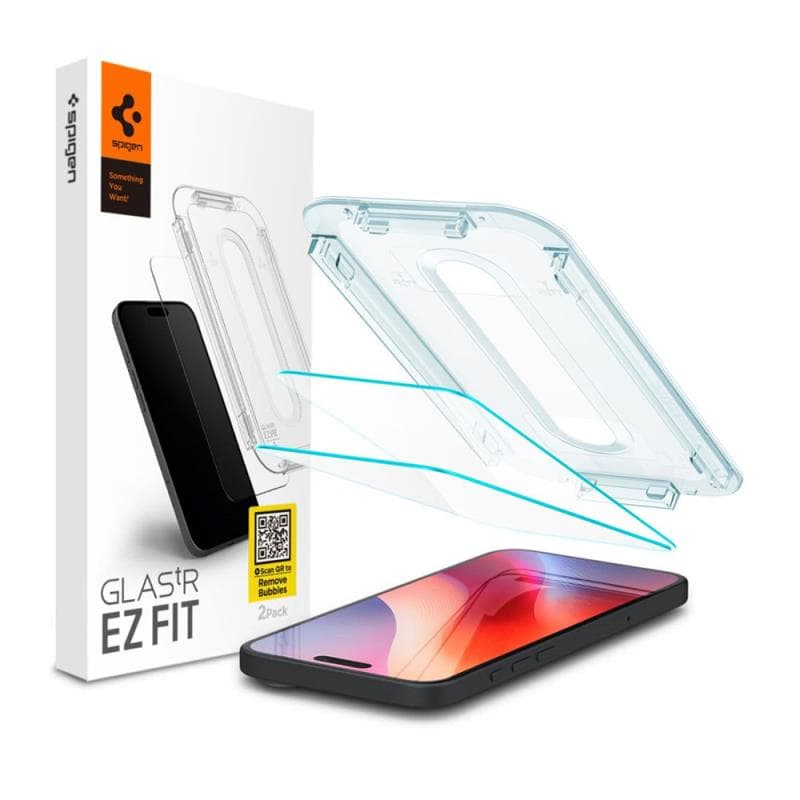 Tempered Glass Full Face Spigen Glas.tR EZ-FIT Apple iPhone 18 Pro Max/ 17 Pro Max/ 16 Pro Max Διάφανο (2 τεμ.)