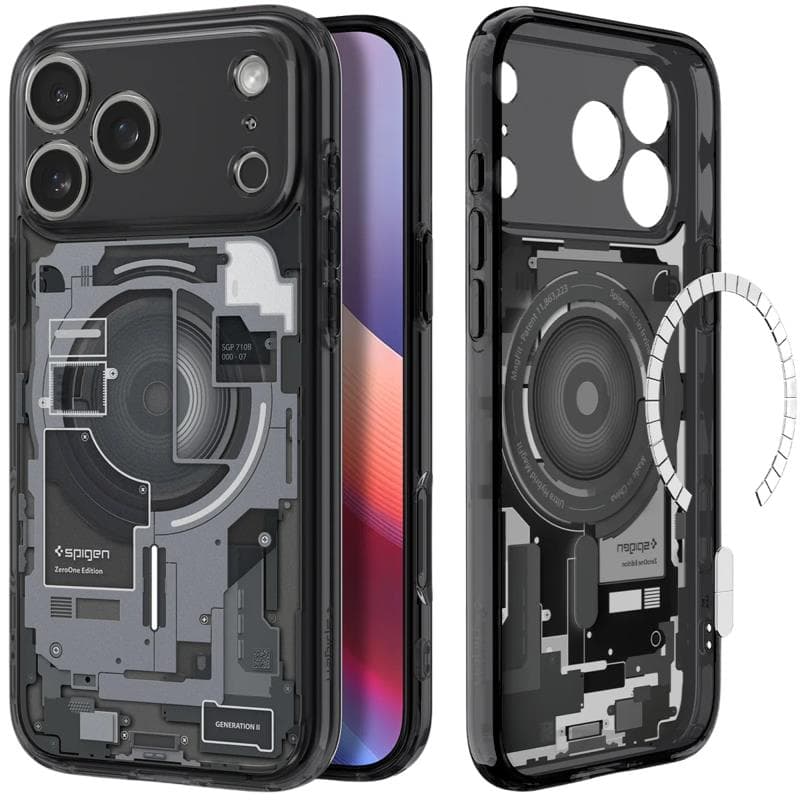 Θήκη TPU & PC Spigen Apple iPhone 18 Pro Max/ 17 Pro Max MagSafe Ultra Hybrid Zero One Μαύρο