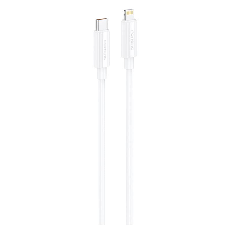 Καλώδιο Σύνδεσης USB 2.0 Foneng XS07 USB C σε Lightning PD 27W 1.2m Λευκό