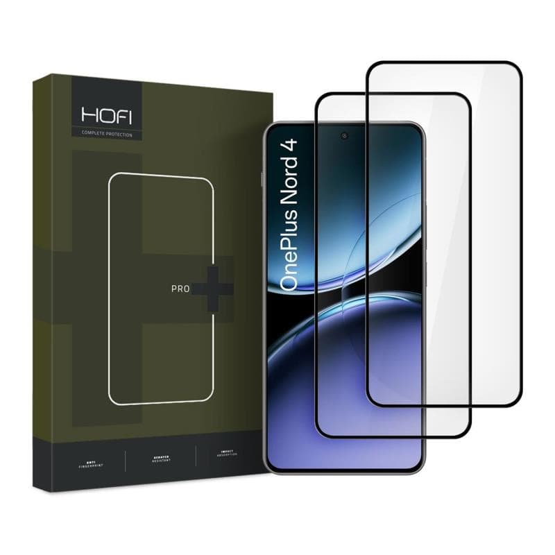 Tempered Glass Full Face Hofi Pro+ OnePlus Nord 4 Μαύρο (2 τεμ.)