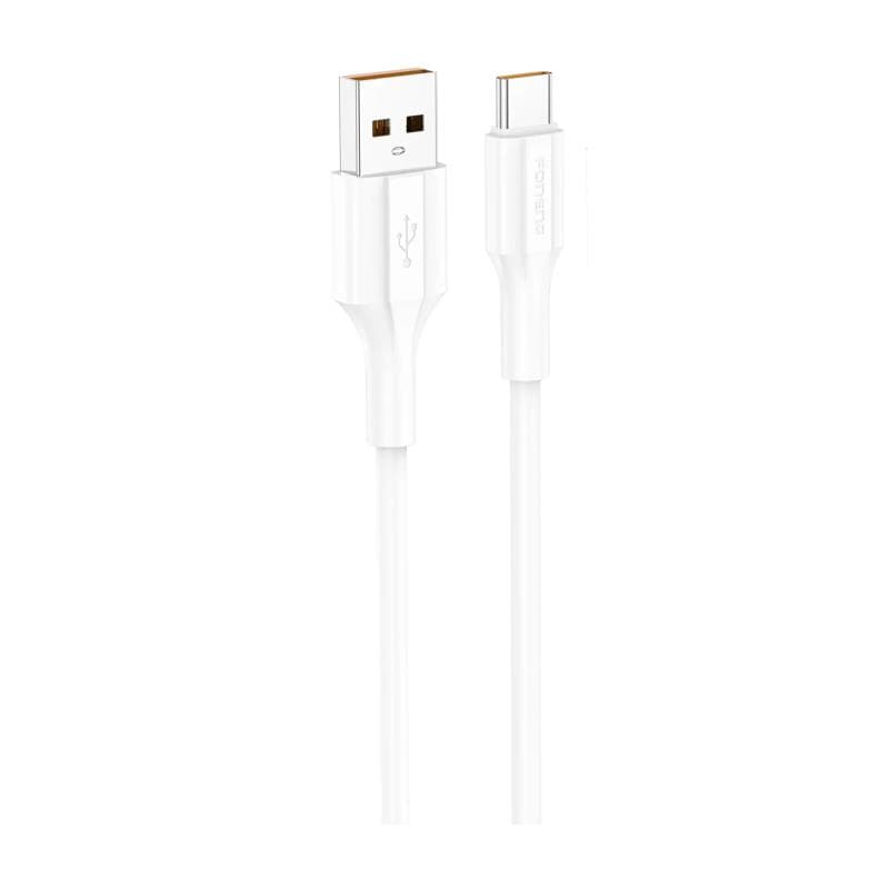 Καλώδιο Σύνδεσης USB 2.0 Foneng XS01 USB A σε USB C 3A 15W 1m Λευκό