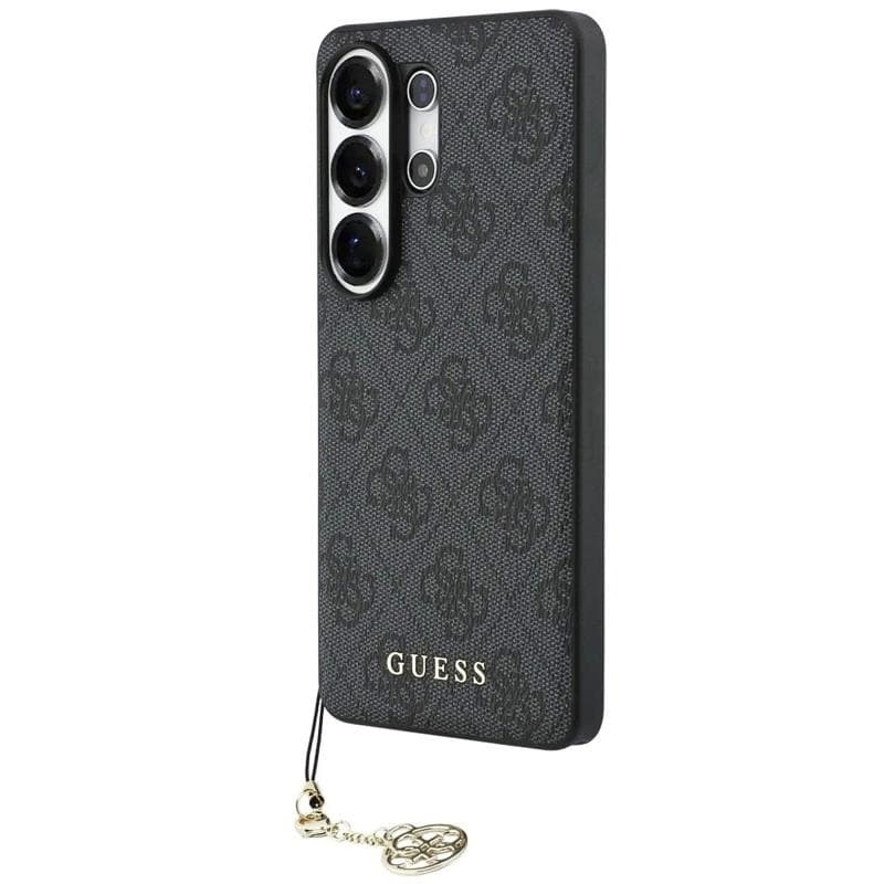 Θήκη PU Guess Samsung Galaxy S26 Ultra Hardcase Classic Logo Charm 4G Μαύρο
