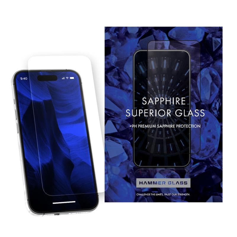 Tempered Glass Hammer Glass Apple iPhone 17 Pro Max Sapphire με Application Tool (1 τεμ.)