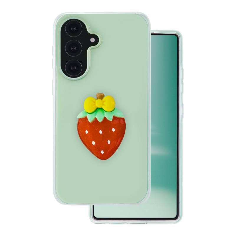 Θήκη TPU & PC inos Samsung Galaxy A57 5G Fresh Pop Strawberry Φυστικί